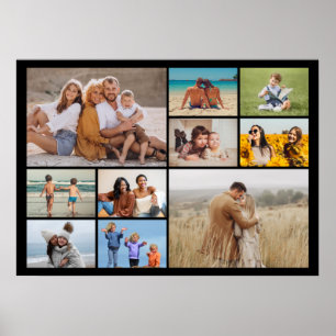 Create Your Own 10 Photo Collage Poster