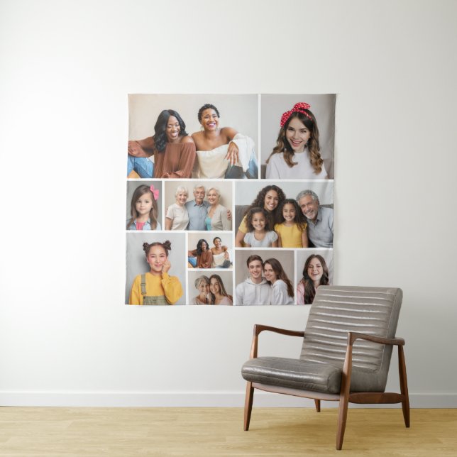 Create Your Own 10 Photo Collage Tapestry (In Situ)