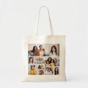 Create Your Own 10 Photo Collage Tote Bag