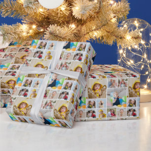 Create Your Own 10 Photo Collage  Wrapping Paper