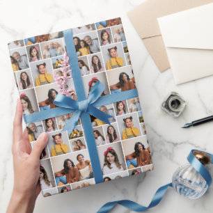 Create Your Own 10 Photo Collage Wrapping Paper
