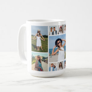 Create Your Own 11 Photo Collage Coffee Mug
