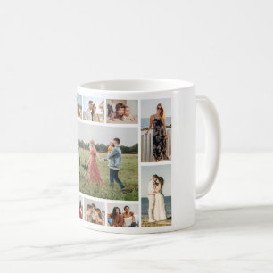 Create Your Own 11 Photo Collage Coffee Mug