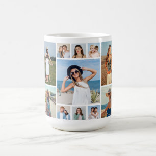 Create Your Own 11 Photo Collage Coffee Mug