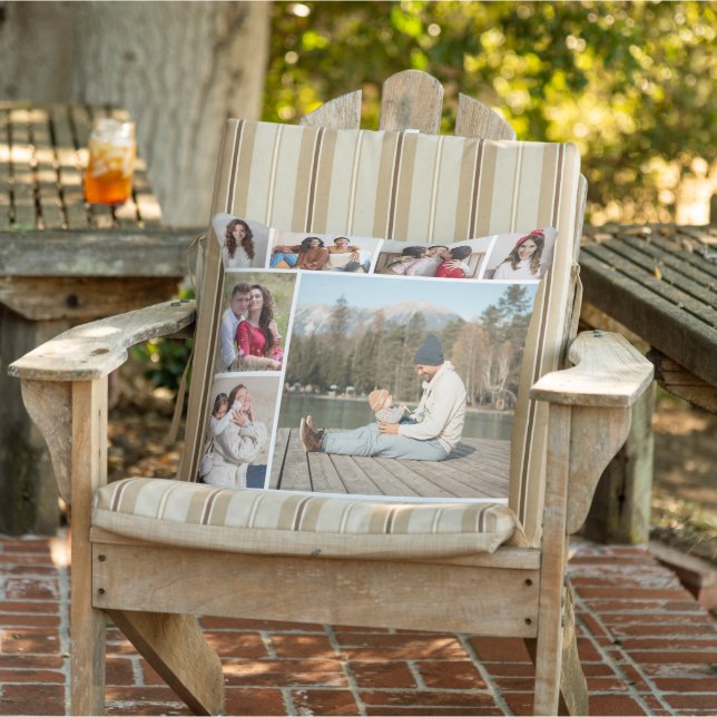 Create Your Own 11 Photo Collage  Cushion (Chair)
