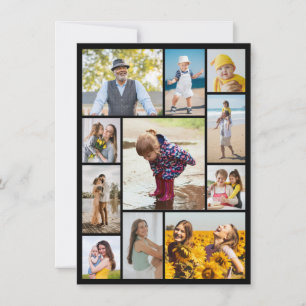 Create Your Own 11 Photo Collage Flat Card