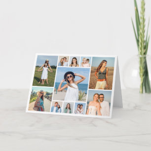 Create Your Own 11 Photo Collage Folded Card