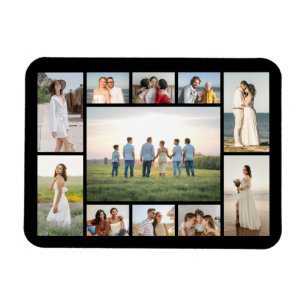 Create Your Own 11 Photo Collage Greeting Magnet