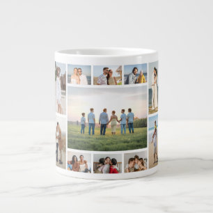 Create Your Own 11 Photo Collage Large Coffee Mug