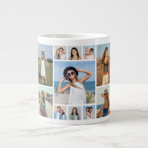 Create Your Own 11 Photo Collage Large Coffee Mug
