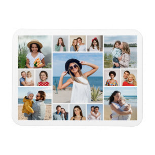 Create Your Own 11 Photo Collage Magnet