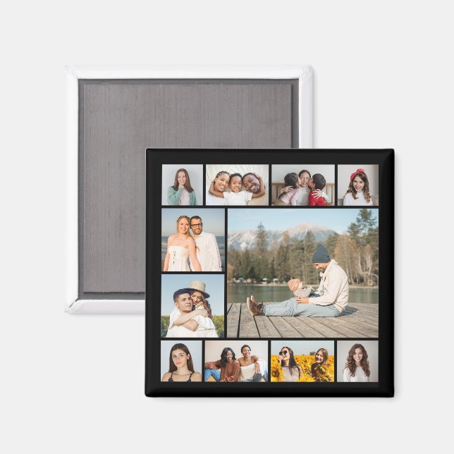Create Your Own  11 Photo Collage Magnet (Front/Back)
