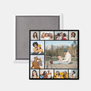 Create Your Own  11 Photo Collage Magnet
