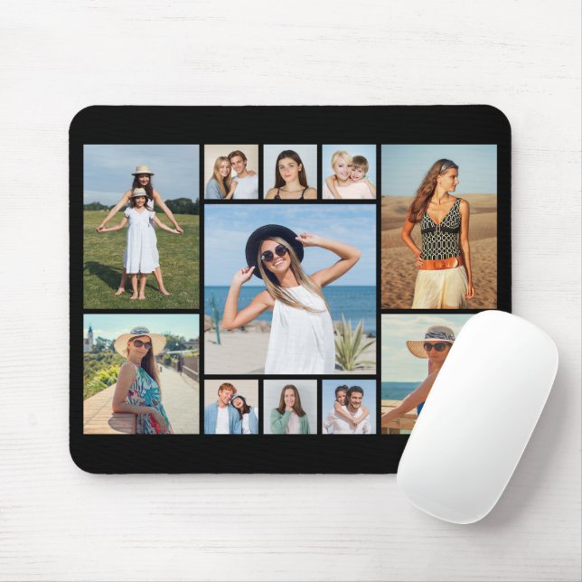 Create Your Own 11 Photo Collage Mouse Pad (With Mouse)