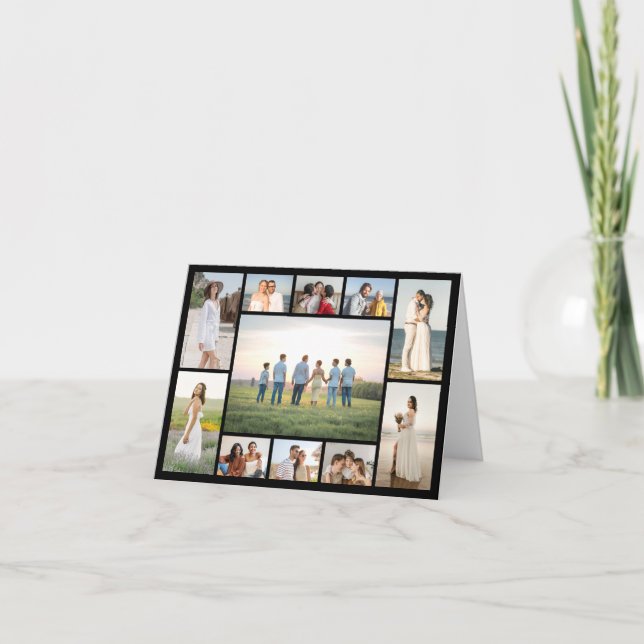 Create Your Own 11 Photo Collage  Note Card (Front)