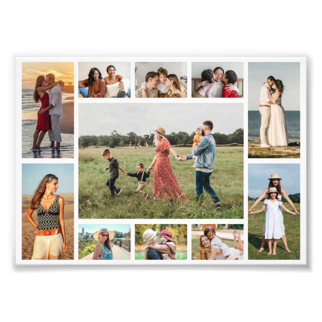 Create Your Own 11 Photo Collage Photo Enlargement (Front)