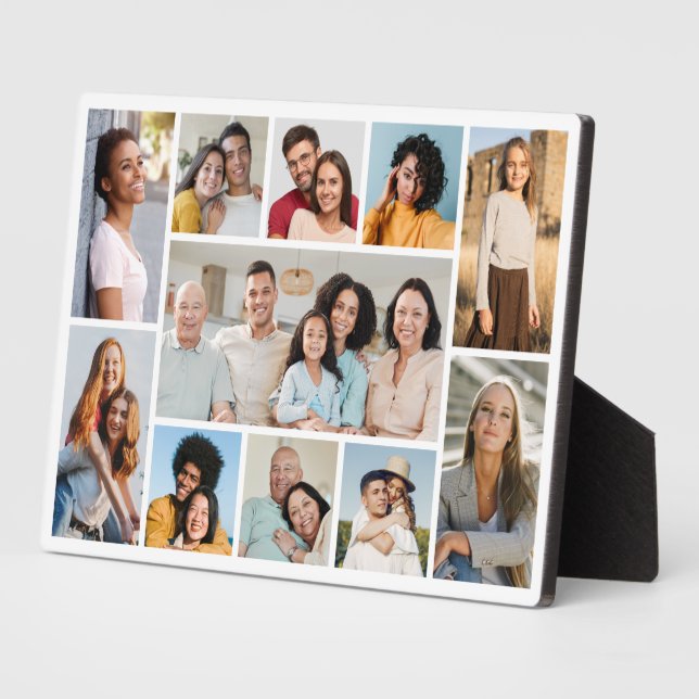 Create Your Own 11 Photo Collage  Plaque (Side)