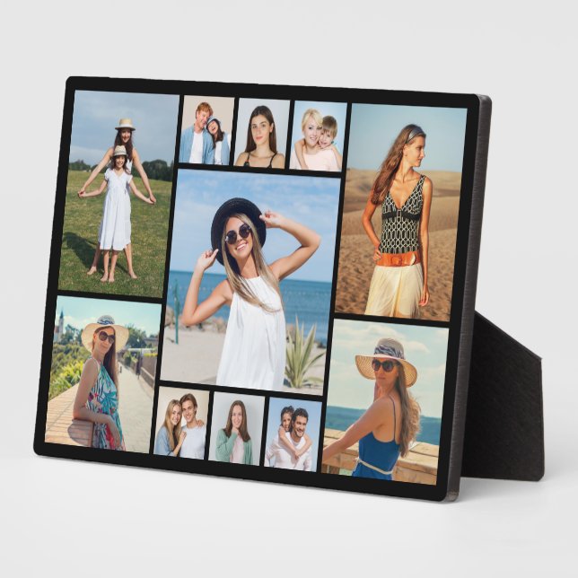 Create Your Own 11 Photo Collage Plaque (Side)
