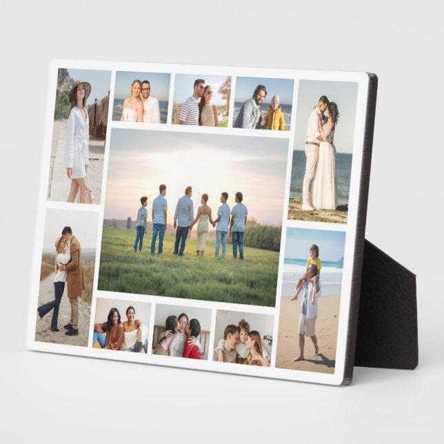Create Your Own 11 Photo Collage  Plaque (Side)