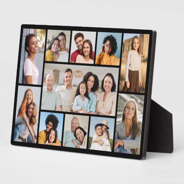 Create Your Own 11 Photo Collage  Plaque (Side)