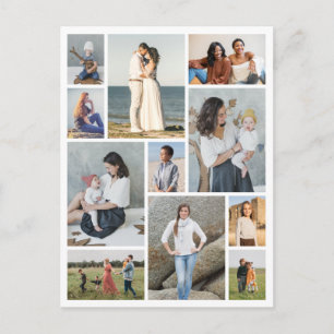 Create Your Own 11 Photo Collage Postcard