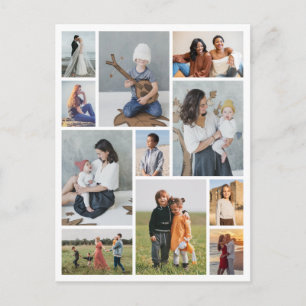Create Your Own 11 Photo Collage Postcard