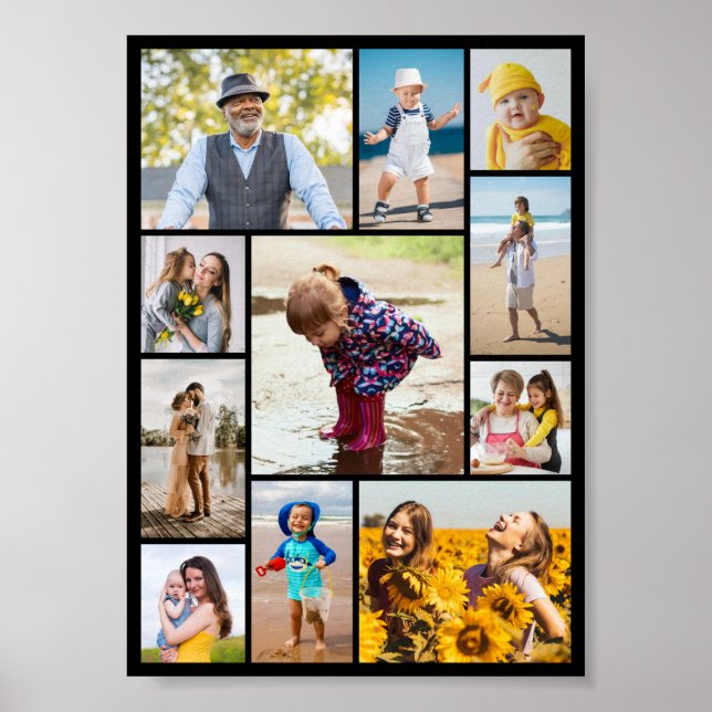 Create Your Own 11 Photo Collage Poster (Front)