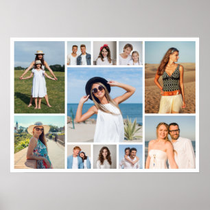 Create Your Own 11 Photo Collage Poster
