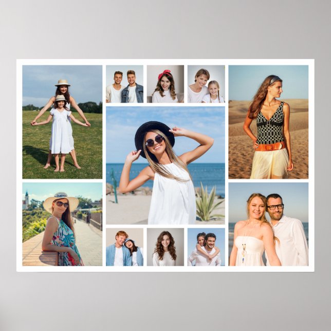 Create Your Own 11 Photo Collage  Poster (Front)