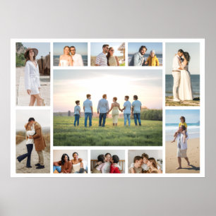 Create Your Own 11 Photo Collage  Poster