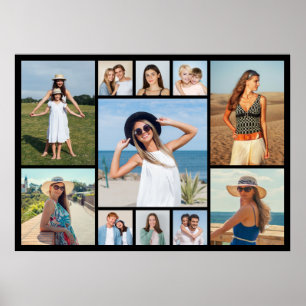 Create Your Own 11 Photo Collage Poster