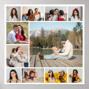Create Your Own  11 Photo Collage Poster