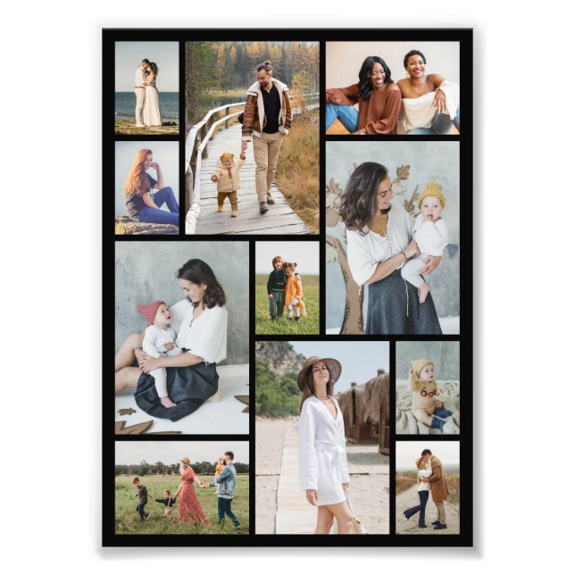 Create Your Own 11 Photo Collage Print (Front)