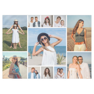 Create Your Own 11 Photo Collage Tablecloth