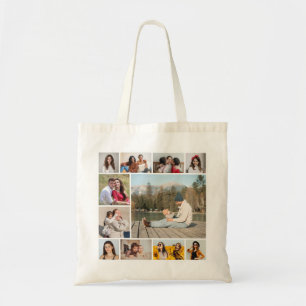 Create Your Own  11 Photo Collage Tote Bag