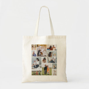 Create Your Own 11 Photo Collage Tote Bag