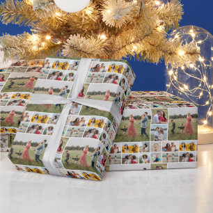 Create Your Own 11 Photo Collage Wrapping Paper