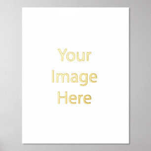 Create Your Own 11" x 14" Gold Foil Print