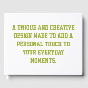 Create Your Own 122 Page Guestbook