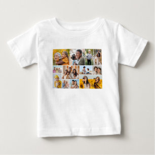 Create Your Own 12 Photo Collage Baby T-Shirt