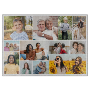 Create Your Own 12 Photo Collage Cutting Board