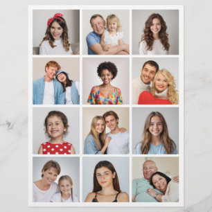 Create Your Own 12 Photo Collage Flyer