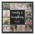 Create Your Own 12 Photo Collage Frame Black