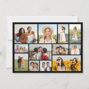 Create Your Own 12 Photo Collage Greeting Card