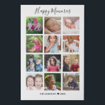 Create Your Own 12 Photo Collage Happy Family Faux Canvas Print<br><div class="desc">Treasure your happy memories with this family photo collage canvas art print.</div>