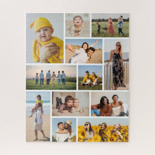Create Your Own 12 Photo Collage Jigsaw Puzzle
