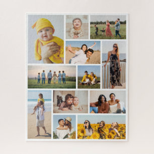 Create Your Own 12 Photo Collage Jigsaw Puzzle