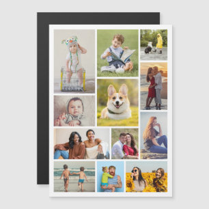 Create Your Own 12 Photo Collage Magnetic Card