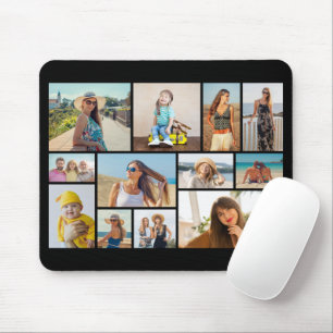 Create Your Own 12 Photo Collage Mouse Pad