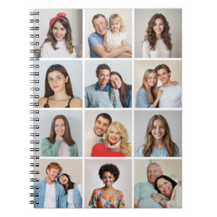 Create Your Own 12 Photo Collage Notebook